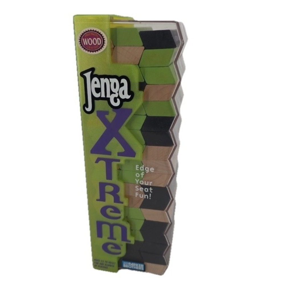 Jenga Xtreme Wooden Block Stacking Strategy Game Night Hasbro Parker Brothers